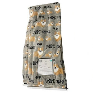 Corgi dog soft cozy throw blanket
